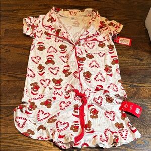 NWT women’s size small Festive Gingerbread Pajama Set